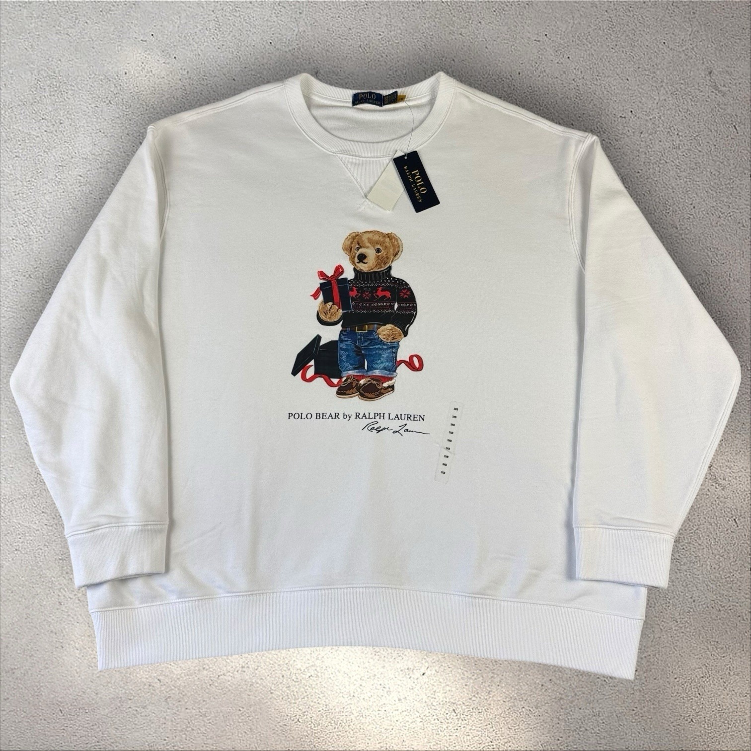 Polo Ralph Lauren Crewneck Polo Bear Preppy Bear Sweatshirt Sweater Sz 3xb Nwt